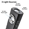 MIPREZT EDC Flashlight with Red Beam Combo Magnetic Work Light
