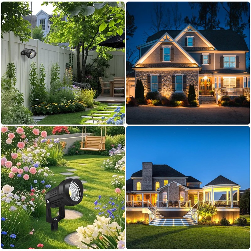 Komalela 12W LED Landscape Lights Low Voltage, 3000K Warm White