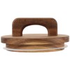 DOITOOL Storage Jar Wooden Lid, Wide Mouth Canning Lids With