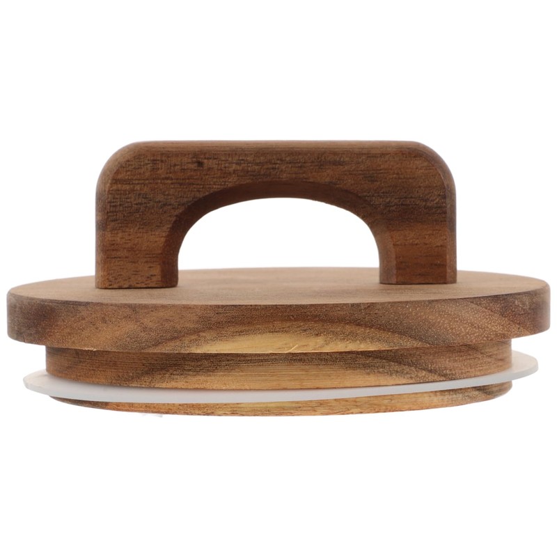 DOITOOL Storage Jar Wooden Lid, Wide Mouth Canning Lids With