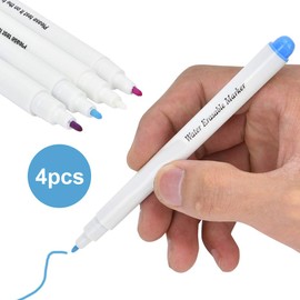Disappearing Ink Fabric Marker Pen for Sewing Art Washable Art and Lettering 4 Color Vanishing Air Erasable Pen