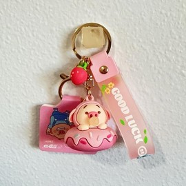 Handmade Piggy Keychain for Phone Bag Car, Cute Plush Pendant, Fashion Accessory for Women Girls - Color: 4