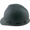 MSA V-Gard Cap Style Hard Hat - Matte Gray -