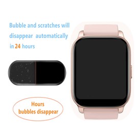 Frgnie Screen Protector Compatible with TOOBUR Smartwatch IDW17 2.01 Inch (6 Pieces) HD Flexible TPU Film, Case Bubble-Free Fitness Tracker Screen Protector