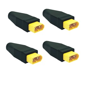 ZHUOYUEFSC 4Pcs XT60 Male to DC 5221 Female Connector New Upgraded Adapter 5.5mm x 2.1mm Connector for Drone, Model, Energy Storage Power（XT60 Male to DC 5521 Female）