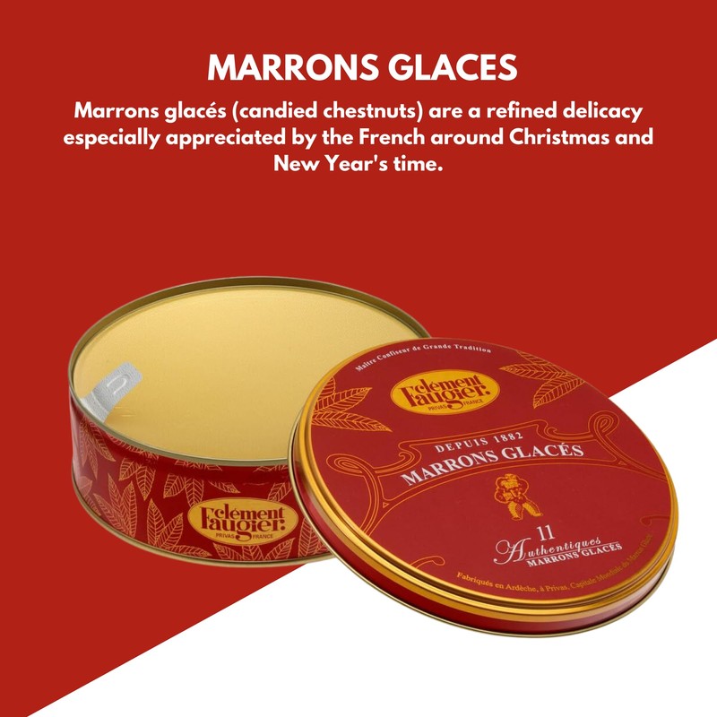 Clement Faugier Candied Chestnuts - Marrons Glaces 7.7 oz. -