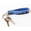 Blue key ring LONDON made of wool felt by 44spaces®