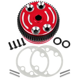 RCHuiWow RC Differential Case w/Cog Differential Gear Upgrades Part for 1/10 Slash 2WD,Rustler 2WD VXL,Stampede VXL,Stampede XL-5,Bandit Rc car,Sealed Differential Case,Red