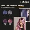 FemMas Haarfarbe Metallic Rosa I Professionelle Creme Haarfarbe mit Arganöl,