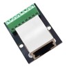 2 pieces RJ45 8pin Ethernet single female terminal breakout board,