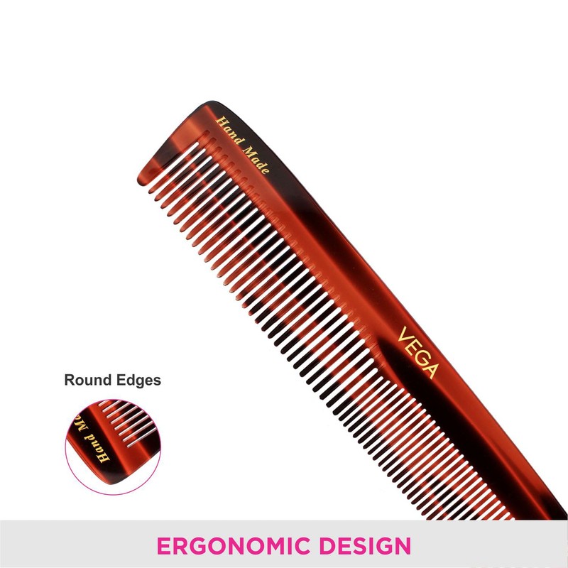 Vega Graduated Dressing Comb, Brown
