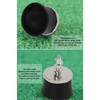 5 PCS Golf Ball Suction Cup Silicone Zinc Alloy Golf