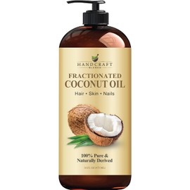 Handcraft Blends - Aceite de Coco Fraccionado 100% Puro 16 oz para Aromaterapia y Masaje