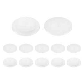 QUARKZMAN 12 Pcs Flange Bushings Plastic Bushings ID 4.1mm x OD 17.9mm x Length 5mm Nylon Bushings White