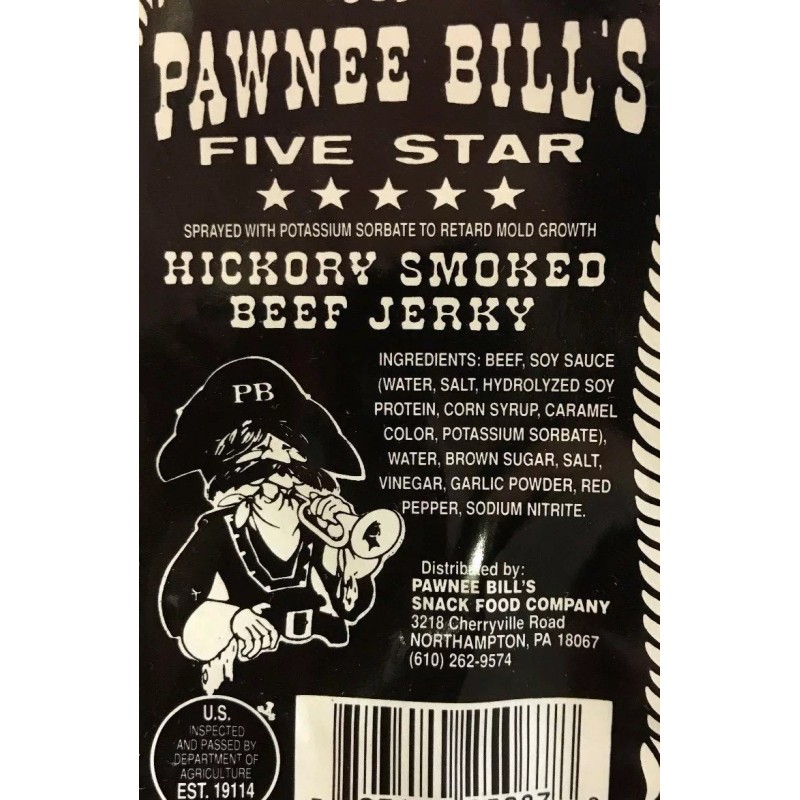 Pawnee Bill's Hickory Smoked Beef Jerky Original - 16oz pieces
