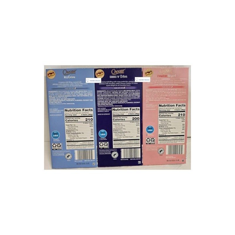 Choceur European Milk Chocolate Bars set: Coffee & Cream +