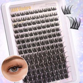Lash Clusters Fairy Eyelash Clusters Eyelash Extensions Clusters Lashes Natural Look Eyelashes Manga Lash Clusters Manga Individual Lashes for Self Application (8-16MM)