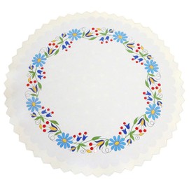 Polish Traditional Easter Doily Basket Cover (Kashubian Flowers)