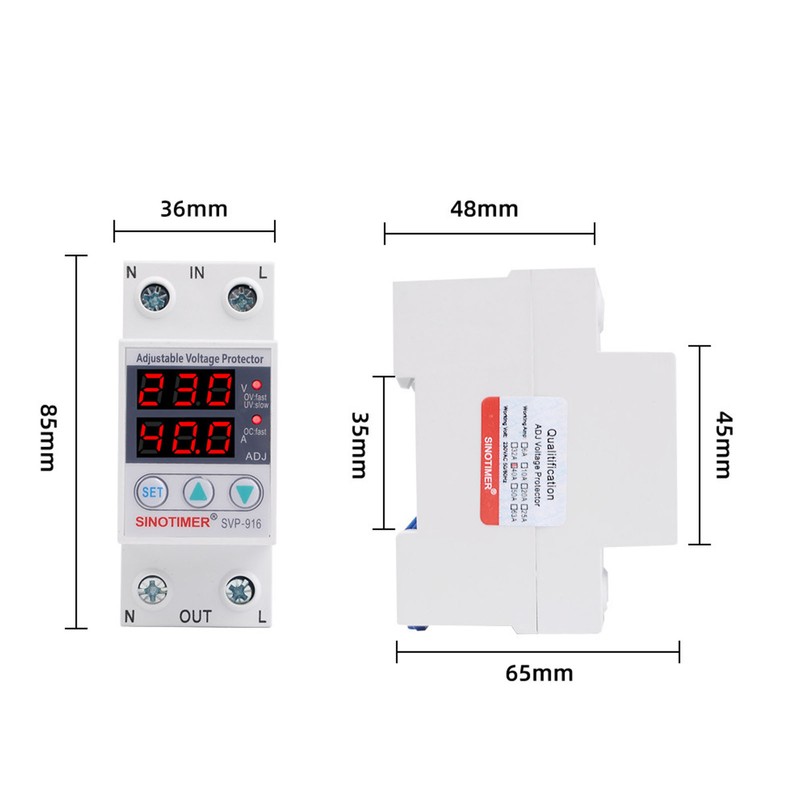 Multifunctional Adjustable Voltage Limit Current Protector Self Resetting Switch Dual