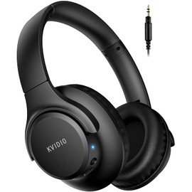 KVIDIO Wireless Headphones, Bluetooth 5.3, 65 Hours Playback, Headphones, 40mm HD, Driver Unit, Over-Ear Headphones, Built-In Microphone, Wireless, Dual-Use, Sound Insulation, Enclosed, Hands-free