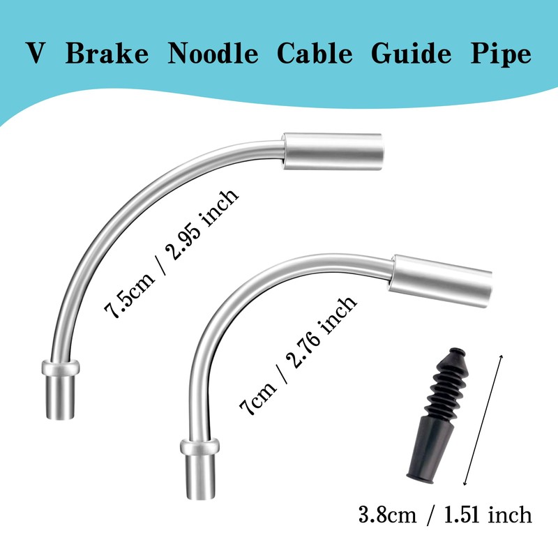 EACOZY Bike V Brake Noodle Cable Guide Pipe, Bicycle Brake
