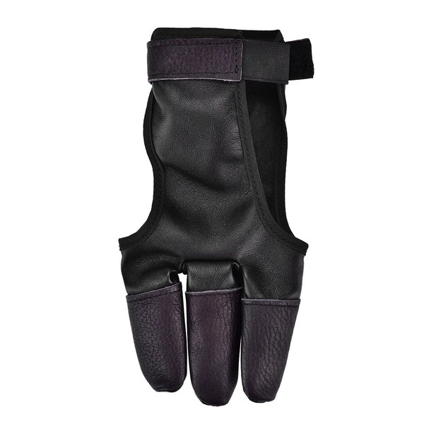 Archery Glove Finger Protector Three Fingers Tab Leather Guard Recurve Straight Bow Shooting Accessory Lightweight Compact for Hunting Shooting Bow
