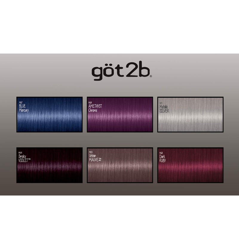 Got2b 1 Metallics Permanent Hair Color, Metallic Silver M71, 142.5