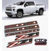 GM Auto Black Red Doors 2500HD Tailgate Silverado Fender &
