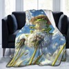 Cute Frog Blanket Dandelion Throw Blankets for Girls Boys Soft