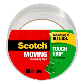 Scotch Tough Grip Moving Packaging Tape, 1.88 in. x 54.6 yd., 1 Roll/Pack