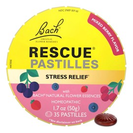 Bach Rescue Pastillas Veganas Anti Estrés Piezas Flores
