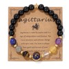 FFKQBH Zodiac Bracelets for Women 12 Constellations Healing Crystal Stone