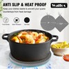 Walfos Silicone Trivet Mats - 4 Heat Resistant Pot Holders,