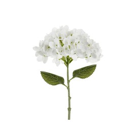 Artificial Hydrangea - 35cm - White - Realistic Silk Flower for Wedding Table Decoration DIY & Spring