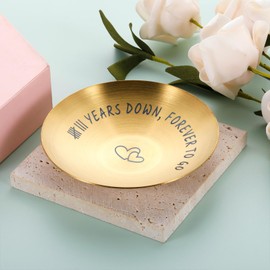 STVK Bronze Anniversary 8 Year Gifts,8 Year Bronze Anniversary Wedding Gifts,Bronze Wedding Gifts for Her Him,8th Anniversary Jewelry Tray for Women,Valentines Birthday Gift for Wife Husband