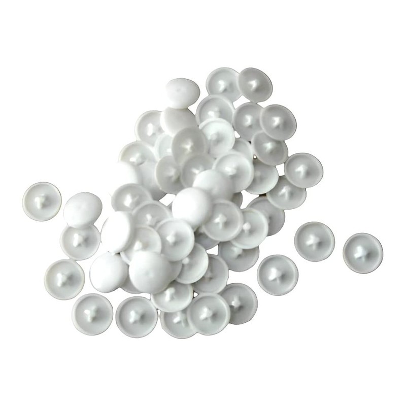 TERF® White Press-Fit Pozi Cover Cap 12mm (1/2 Inch) Diameter