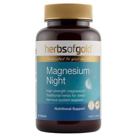 Herbs Of Gold Magnesium Night 60 Tablets