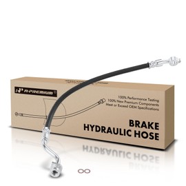 A-Premium Rear Passenger Brake Hydraulic Hose Compatible with Hyundai Models - Equus 2011-2016, Genesis 2009-2014 - Replace# 587433M000