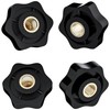 8 PCS Handle Wing Nuts,Clamping Star Knobs,Thumb Screws Nuts (M8*32mm)