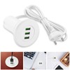 USB Built-in Socket, 3 Port USB Table Hub Desktop, 3.1