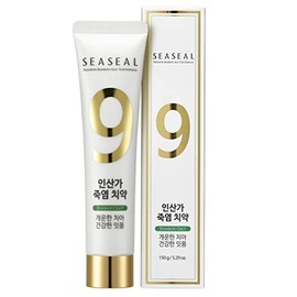 Seaseal Bamboo Salt Toothpaste, with Korea's No.1 9 Times Baked Bamboo Salt to Prevent from Gum Inflammation, Teeth Cavity, Caries, Fluoride-Free, SLS Free, 5.29 oz