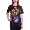 Linnhoy Men and Women T-Shirts Cool 3D Clothes Space Graphic