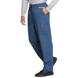 Cherokee Men's Originals Cargo Scrubs Pant, Caribbean Blue, Medium