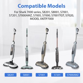 10 Pack Upgraded S8201 S8001 S7001 S7201 S7005 Mop Compatible with Shark Steam Mop Replacement Pads S7000 Series, S7000 S7000AMZ S7001TGT Steam & Scrub All-in-One Scrubbing Mop for Model XKITP7000
