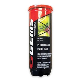 GEMS NL04-TUBO Padel Balls x3 Yellow