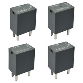 Relay 13500114 (Set of 4) 12VDC 40A 4Pins Multi Purpose Relay for Air Conditioning Fan 8385/9815 Relay Compatible for GM Vehicle Models…