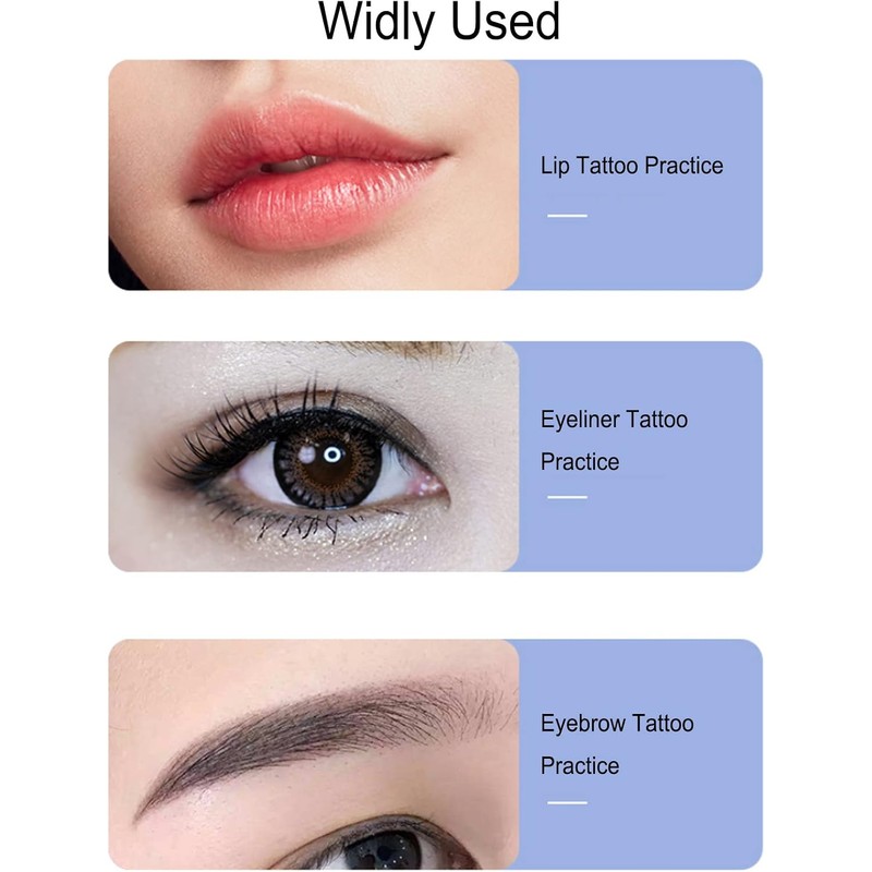10 Piezas Piel Práctica Tatuaje para la Cara, Piel Práctica