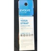 Evolve Yoga Strap Black 6 Feet Machine Washable 100% Polyester