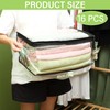 Windyun 16 Pack Clear Storage Bags with Zipper and Handle