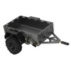 RC Car Hitch Trailer Aluminum Alloy Antislip Rubber Tire Rustproof